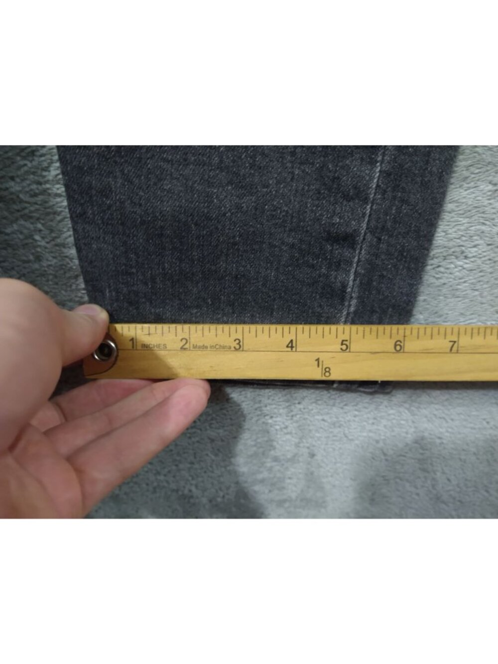Levis 510 Jeans Mens 31x32 Gray Denim Super Skinny Straight Dark Wash Stretch - Picture 6 of 10